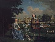 Edward Haytley Sir Roger and Lady Bradshaigh of Haigh Hall,Landscaskire Germany oil painting artist